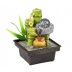 Bamboo Shaped Desktop Water Flow Ornament With Crystal Ball 13x13x17.5cm